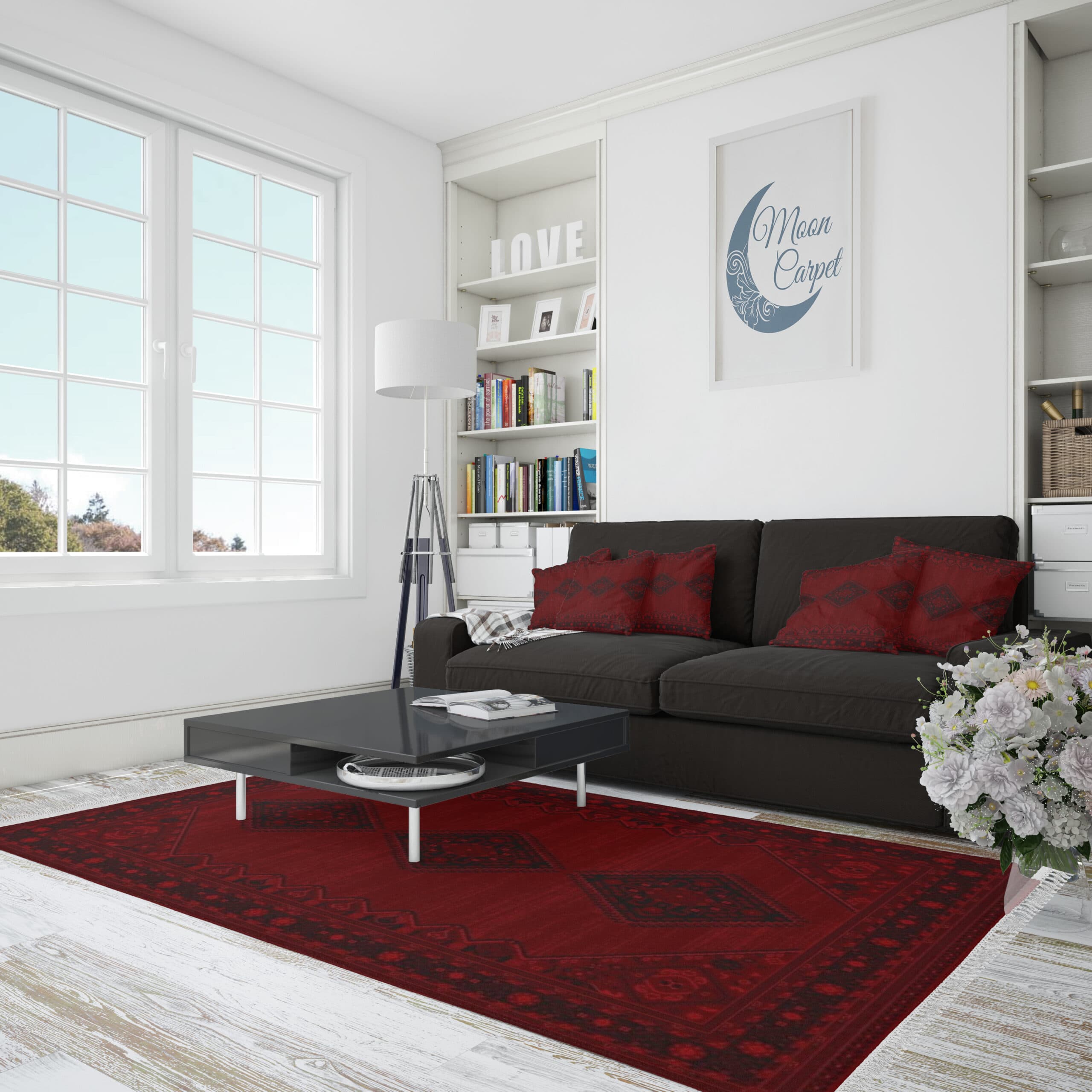 فرش لاکی مدرن طرح وینتیج- کد 753 — تصویر ۴