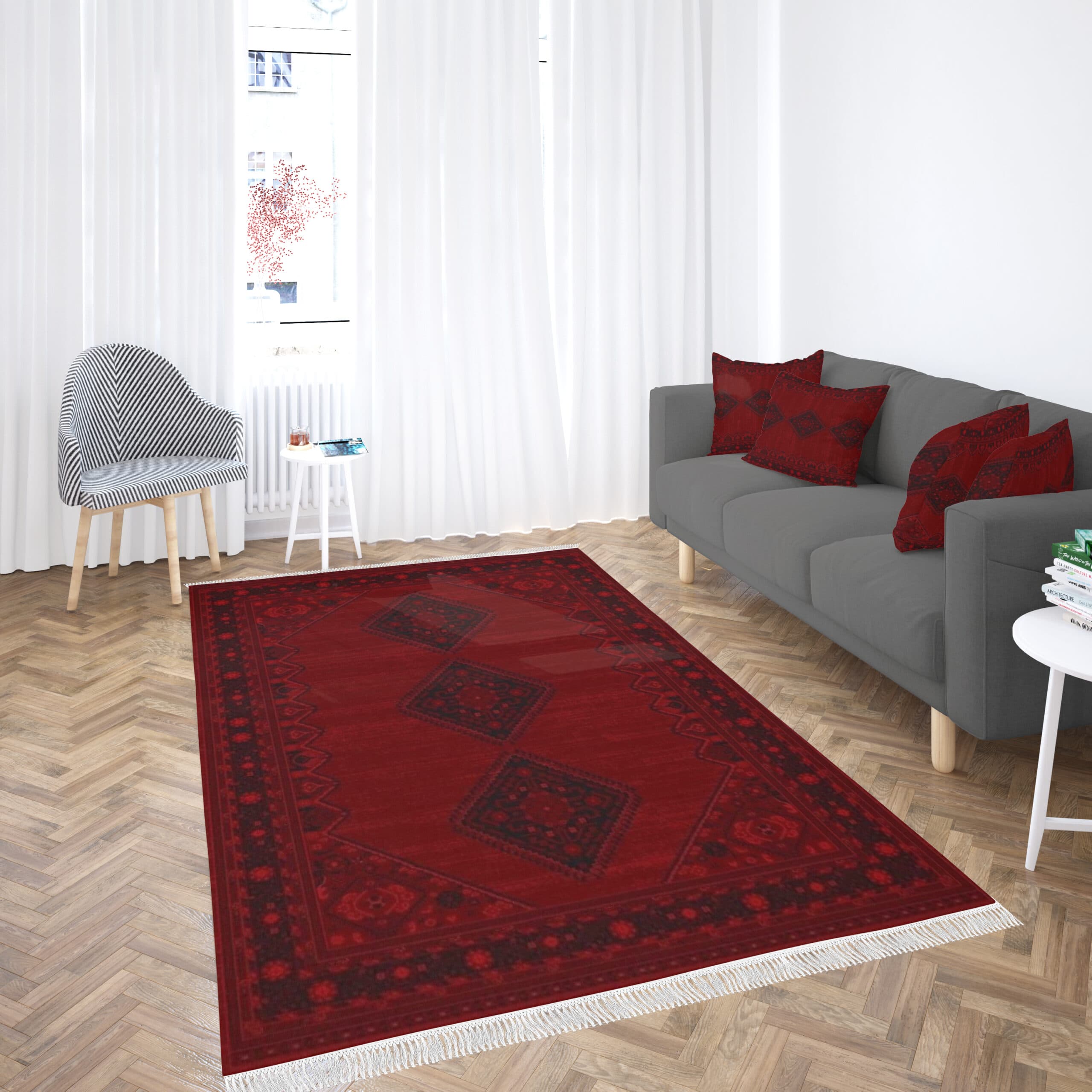 فرش لاکی مدرن طرح وینتیج- کد 753 — تصویر ۲