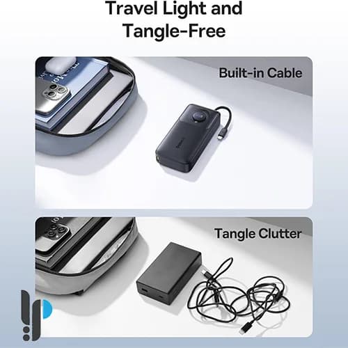 پاوربانک 65 واتی بیسوس مدل Baseus Free2Pull P10073700 ظرفیت 20000 میلی‌ آمپر با کابل Type-C — تصویر ۵