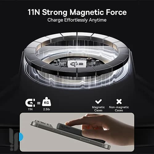 پاوربانک 22.5 واتی بیسوس مدل Baseus Airpow II Magnetic P10080000 ظرفیت 10000 میلی آمپر — تصویر ۴