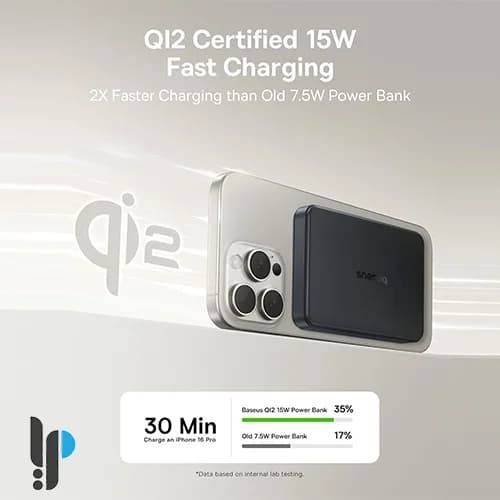 پاوربانک 22.5 واتی بیسوس مدل Baseus Airpow II Magnetic P10080000 ظرفیت 10000 میلی آمپر — تصویر ۶