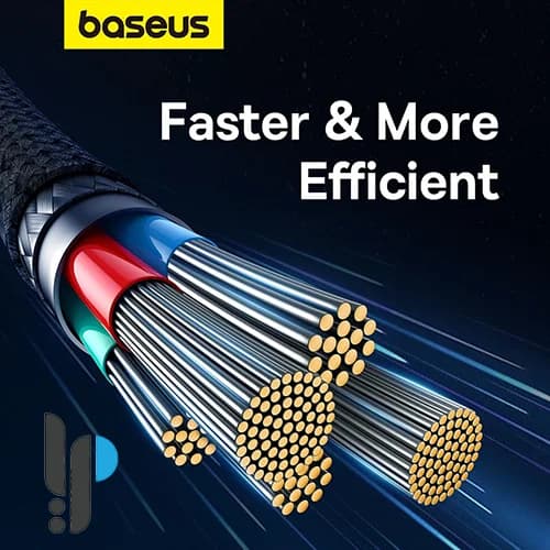 کابل شارژ 1 متری Type-C به لایتنینگ بیسوس مدل Baseus Unbreakable P10355803 — تصویر ۷