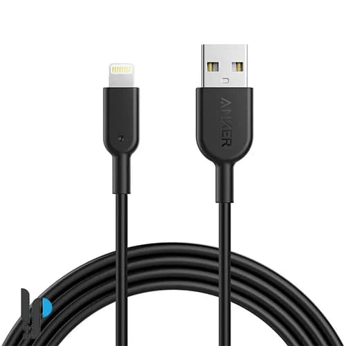 کابل شارژ USB به لایتنینگ انکر مدل Anker A8433 طول 1.8 متر