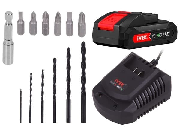 دریل شارژی ایوک لیتیوم 14.4 ولت مدل K-7214V — تصویر ۹