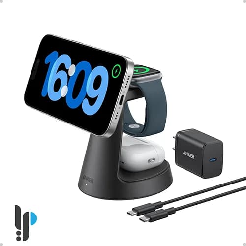 شارژر بی سیم انکر مدل MagGo Wireless Charger B25M4