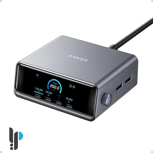 شارژر رومیزی 6 پورت 250 واتی انکر مدل Anker Prime A2345 — تصویر ۲