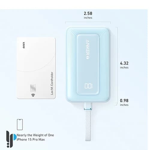 پاور بانک 30 وات انکر مدل Anker Zolo A1688 ظرفیت 10000 میلی آمپر به همراه کابل Type-C — تصویر ۵
