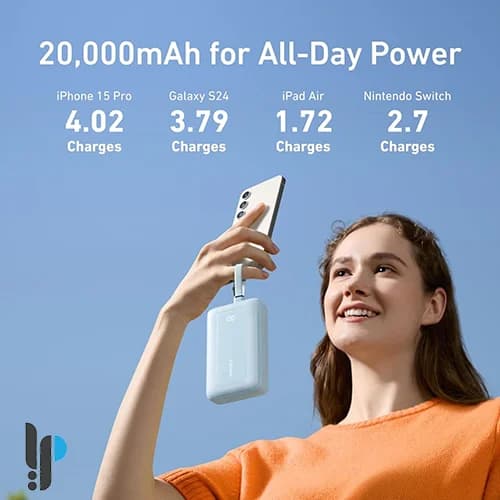 پاور بانک 30 وات انکر مدل Anker Zolo A1681 ظرفیت 20000 میلی آمپر به همراه کابل لایتنینگ و Type-C — تصویر ۶