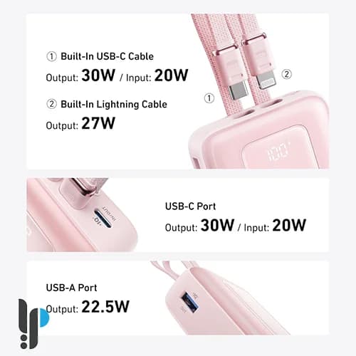 پاور بانک 30 وات انکر مدل Anker Zolo A1681 ظرفیت 20000 میلی آمپر به همراه کابل لایتنینگ و Type-C — تصویر ۷
