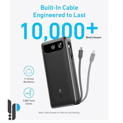 پاور بانک 87 وات انکر مدل Anker A1383 ظرفیت 20000 میلی آمپر به همراه کابل Type-C — تصویر ۶
