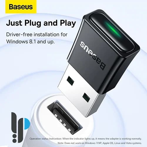 دانگل بلوتوث بیسوس مدل baseus BA07 کد ZJBA010001 — تصویر ۳