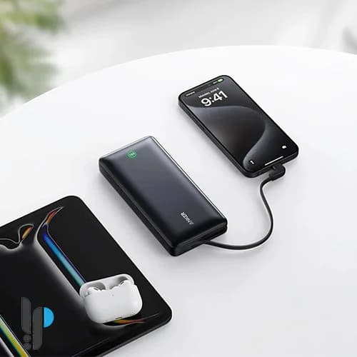 پاور بانک 30 وات انکر مدل Anker A1387 ظرفیت 20000 میلی آمپر به همراه کابل Type-C — تصویر ۴