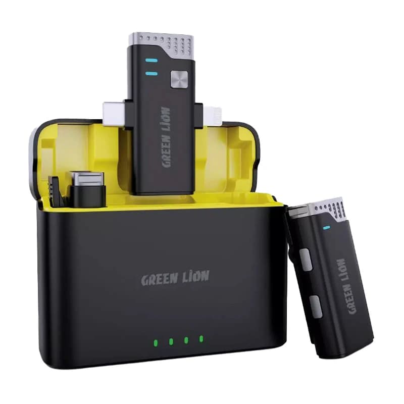 میکروفن 3 کاره گرین لاین 360 | USB-C، Lightning و AUX
