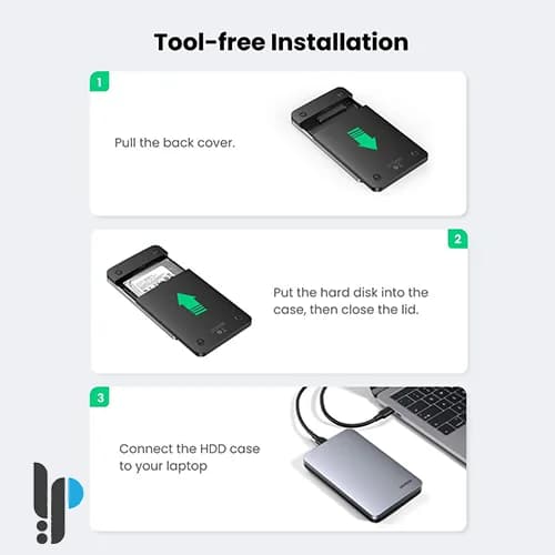 باکس هارد 2.5 اینچی یوگرین مدل Ugreen CM300 کد 70498 — تصویر ۵