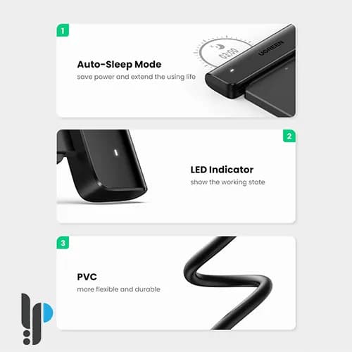 مبدل Type-C به SATA یوگرین مدل Ugreen CM321 کد 70610 — تصویر ۸