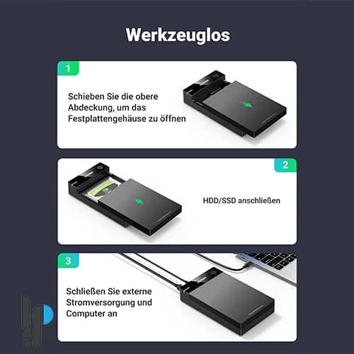 باکس هارد 2.5/3.5 اینچی یوگرین مدل Ugreen US222 کد 50422 — تصویر ۴