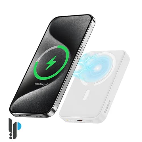 پاوربانک 20 واتی بیسوس مدل Baseus Magnetic Mini PPCX1500 ظرفیت 20000 میلی آمپر — تصویر ۲