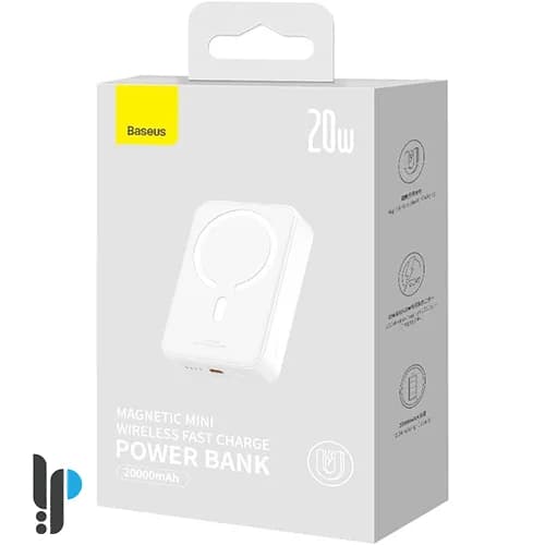 پاوربانک 20 واتی بیسوس مدل Baseus Magnetic Mini PPCX1500 ظرفیت 20000 میلی آمپر — تصویر ۸