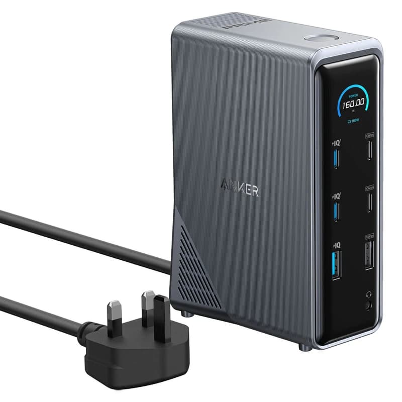 شارژر رومیزی انکر مدل Prime Docking Station A83B6 | هاب 14 پورت — تصویر ۴
