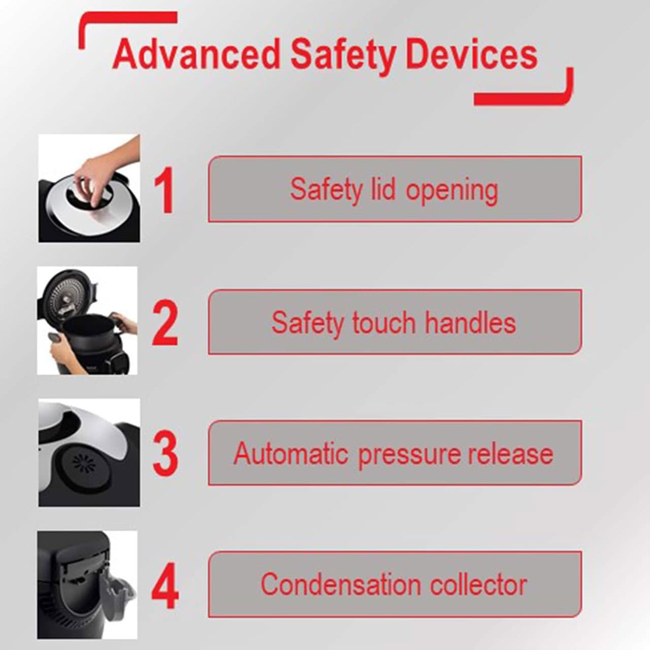 زودپز برقی تفال مدل Cook4me+ CY851840 — تصویر ۹