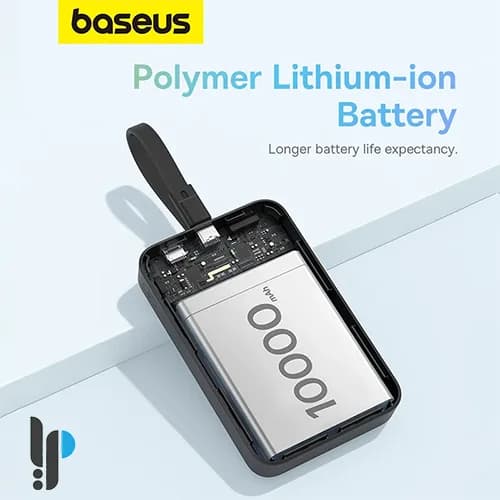 پاوربانک 30 واتی بیسوس مدل Baseus Magnetic Mini P1002210B ظرفیت 10000 میلی آمپر با کابل Type-C — تصویر ۷