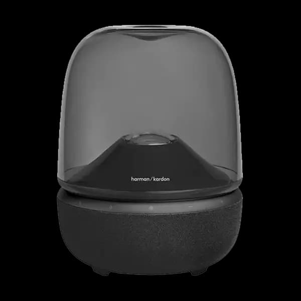 اسپیکر بلوتوثی هارمن کاردن Aura Studio 5 | صدای 360 درجه با طراحی شفاف و نورپردازی جذاب — تصویر ۴