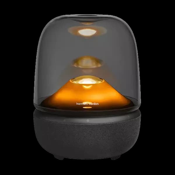 اسپیکر بلوتوثی هارمن کاردن Aura Studio 5 | صدای 360 درجه با طراحی شفاف و نورپردازی جذاب — تصویر ۳