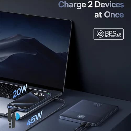پاوربانک 65 واتی بیسوس مدل Baseus Blade2 P10063801 ظرفیت 12000 میلی آمپر — تصویر ۸