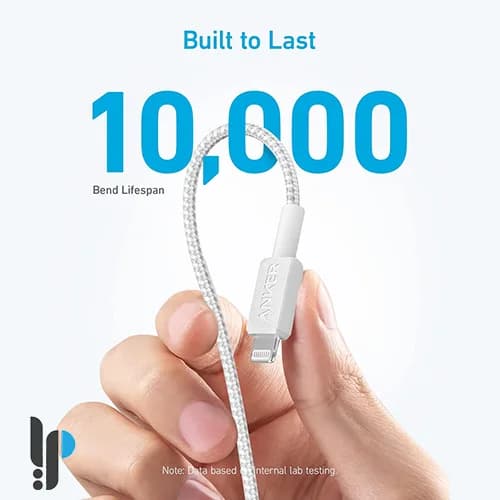 کابل تبدیل USB-C به لایتنینگ انکر مدل Anker 322 A81B5 طول 0.9 متر — تصویر ۸