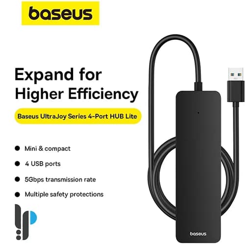 هاب 4 پورت USB بیسوس مدل Baseus UltraJoy B0005280B8111-03 با کابل 1 متری — تصویر ۷