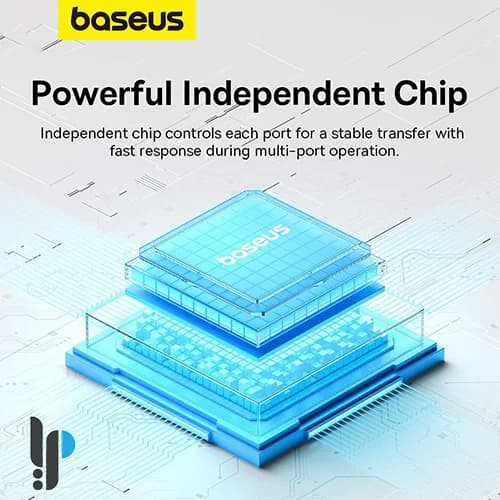 هاب 4 پورت USB بیسوس مدل Baseus UltraJoy B0005280B8111-03 با کابل 1 متری — تصویر ۲