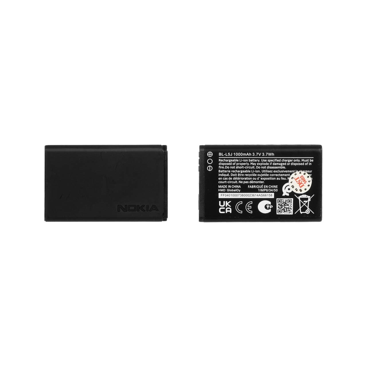 باتری موبایل Nokia مدل BL-L5J با ظرفیت 1000mAh