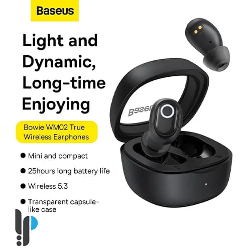 هدفون بلوتوثی بیسوس Baseus Bowie WM02 مدل NGTW3702 — تصویر ۶