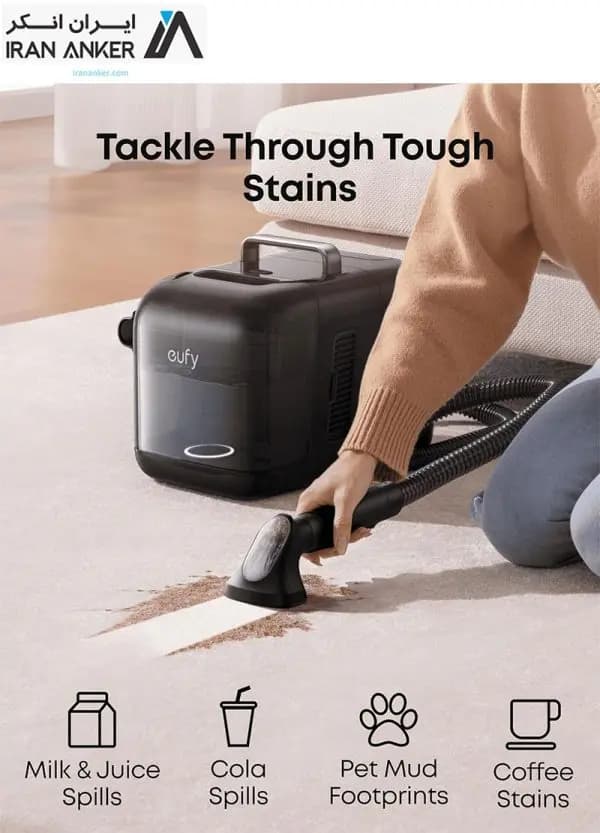 جارو هوشمند رباتیک انکر Anker eufy E28 HydroJet Robot Vacuum Cleaner مدل T29EA — تصویر ۵