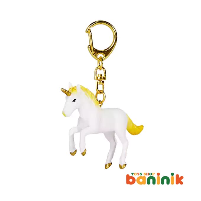 جاکلیدی موجو سری یونیکورن ایستاده زرد Mojo yellow standing unicorn Keychain