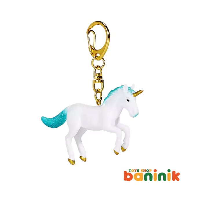 جاکلیدی موجو سری یونیکورن ایستاده سبز Mojo Green standing unicorn Keychain