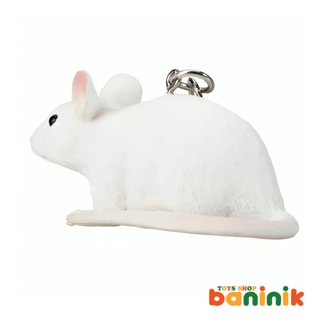 جاکلیدی موجو سری موش سفید Mojo White Mouse Keychain — تصویر ۴