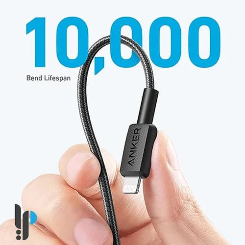 کابل تبدیل USB-C به لایتنینگ انکر مدل Anker 322 A81B6 طول 1.8 متر — تصویر ۶