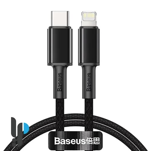 کابل شارژ 2 متری Type-C به لایتنینگ بیسوس مدل Baseus High Density Braided CATLGD-A