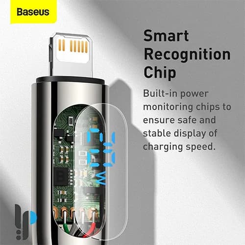 کابل شارژ 1 متری Type-C به لایتنینگ بیسوس مدل Baseus Display CATLSK — تصویر ۴