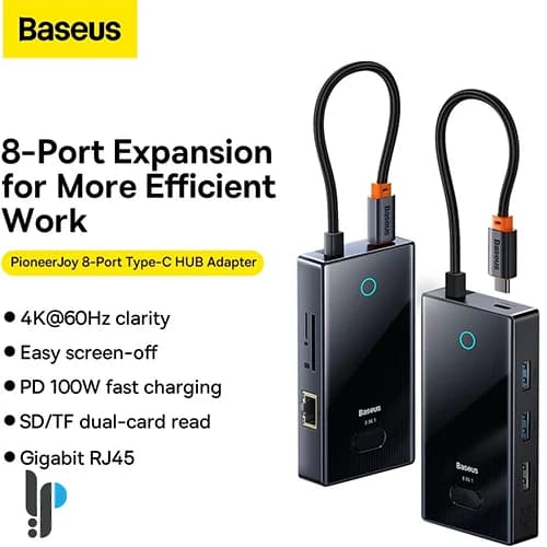 هاب 8 پورت USB-C بیسوس مدل Baseus Focus WKYY030313 — تصویر ۵
