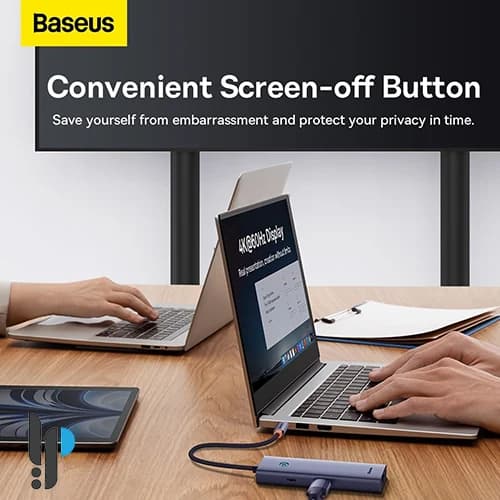 هاب 6 پورت USB-C بیسوس مدل Baseus UltraJoy B00052807813-01 — تصویر ۶