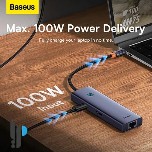 هاب 6 پورت USB-C بیسوس مدل Baseus UltraJoy B00052807813-01 — تصویر ۳