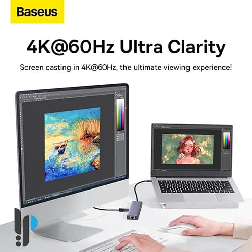 هاب 6 پورت USB-C بیسوس مدل Baseus UltraJoy B00052807813-01 — تصویر ۵