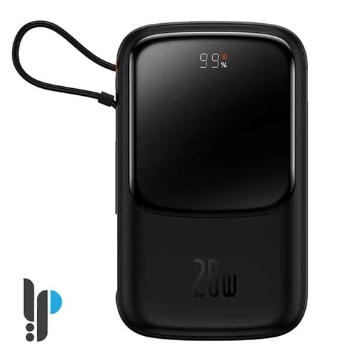 پاوربانک 20 واتی بیسوس مدل Baseus Qpow Pro ظرفیت 10000 میلی‌ آمپر با کابل Lightning — تصویر ۲