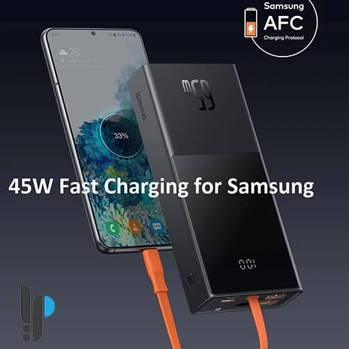 پاوربانک 65 واتی بیسوس مدل Baseus Elf Digital Display PPJL000001 ظرفیت 20000 میلی‌ آمپر با کابل Type-C — تصویر ۵