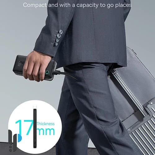 پاوربانک 15 واتی بیسوس مدل Baseus Airpow Lite ظرفیت 10000 میلی‌ آمپر ساعت — تصویر ۵