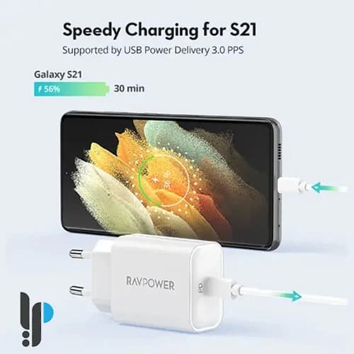 شارژر دیواری 25 وات راوپاور مدل Ravpower Rp-Pc156 — تصویر ۳
