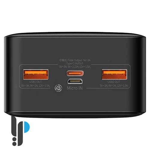 پاوربانک بیسوس مدل Bipow Digital Display 20W ظرفیت 30000 میلی آمپر ساعت — تصویر ۷