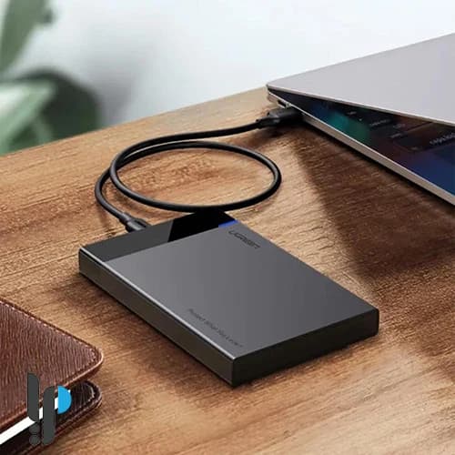 باکس هارد 2.5 اینچی یوگرین مدل Ugreen US221 بهمراه کابل USB به USB-C و USB-C به USB-C — تصویر ۳